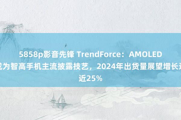 5858p影音先锋 TrendForce：AMOLED面板成为智高手机主流披露技艺，2024年出货量展望增长近25%