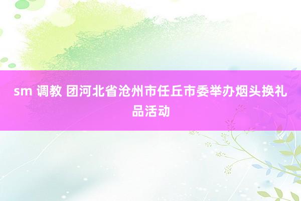 sm 调教 团河北省沧州市任丘市委举办烟头换礼品活动